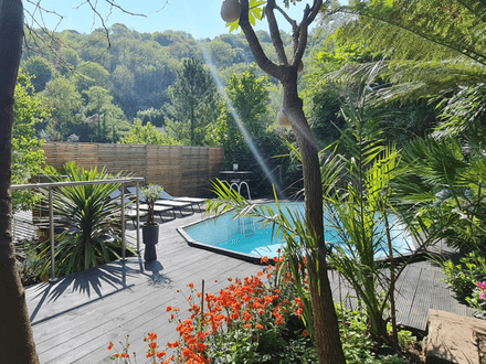 1600's three bedroom semi-detached cottage with additional dwellings and heated swimming pool